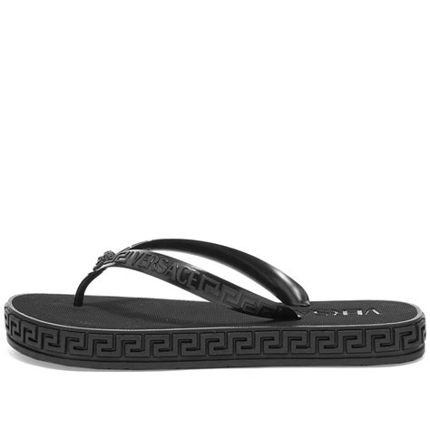 versace black flip flops|versace flip flops women's.